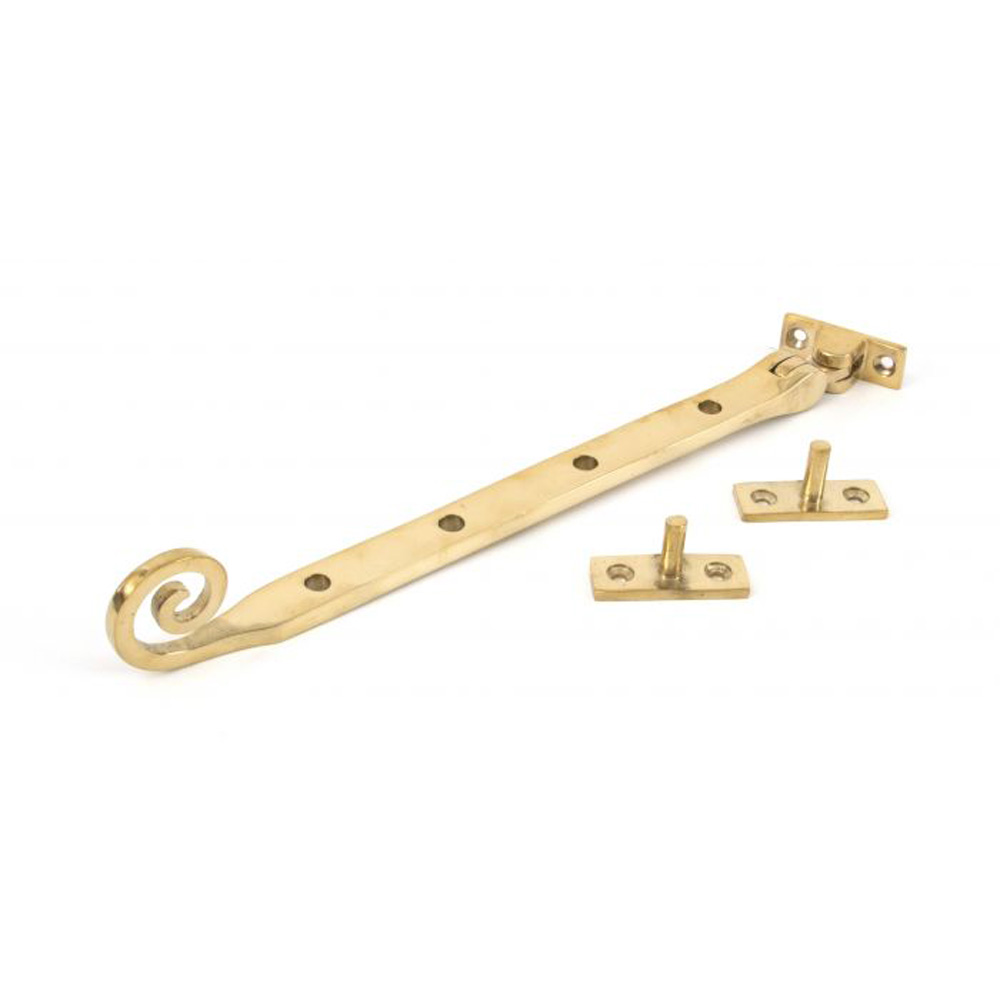 From the Anvil Monkey Tail Stay (10 Inch) - Polished Brass